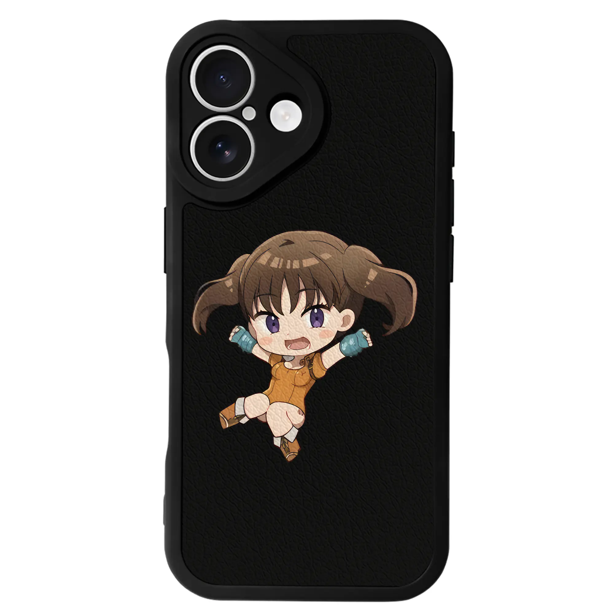 七つの大罪 グッズ ディアンヌ - IPhone 16シリーズ対応 ・ シリコンスマホケース ・ レザー調 ・ 高精度フィット ・ 耐衝撃 ・ ワイヤレス充電対応 ・ 精密カット